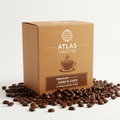 Premium Coffee K-Cups box with coffee beans